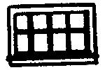 Grandt Line 8009 N Scale Double-Hung Windows -- Eight-Pane, Scale 52