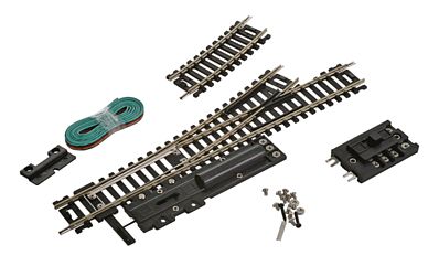 Life Like 3003 HO Scale Remote-Controlled 18" Radius Turnout Code 100 Left Hand