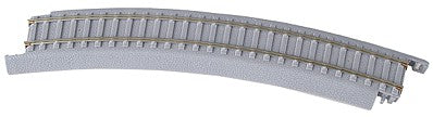 Life Like 8894 HO Scale Curved Track - Power-Loc(TM) -- 18" Radius Nickel (50)