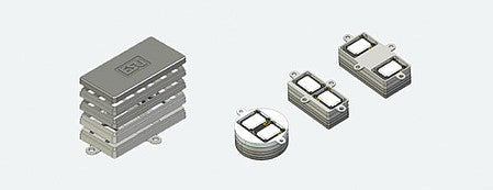 LokSound By ESU 50340 All Scale Modular Speaker Baffle Set for Twin Sugar Cube Speakers -- 28mm; 20x40mm and 16x35mm baffles for 11 x 15mm Speakers