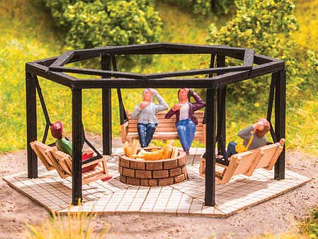 Noch 14369 HO Scale Barbecue Place W/Swings