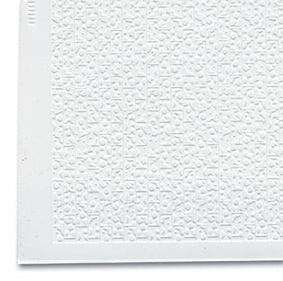 The N Scale Architect 50056 O Scale Model Builder's Supply Line Styrene Sheets pkg(2) .020 x 11 x 14" -- Textured Block