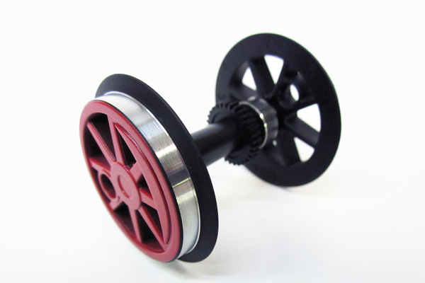 Piko 36076 G Scale BB Geared Wheelset, BR80, Red