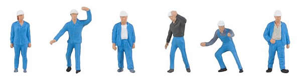 Faller 150929 HO Scale Working People -- Chemical Factory Workers pkg(6 ...