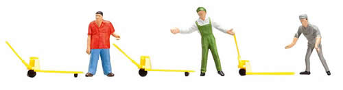 Faller 151096 HO Scale Factory Workers w/Pallet Jacks - Black Forest ...