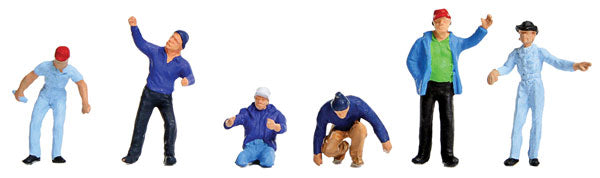 Preiser 1010583 HO Scale Truckers -- pkg(6)