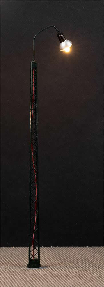 Faller 180209 HO Scale LED Lattice-Mast Floodlight -- 5-11/16" 14.5cm tall pkg(1)