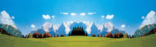 Faller 180513 All Scale Karwendelgebirge Background Scene -- 10'8" x 40" 320 x 100cm