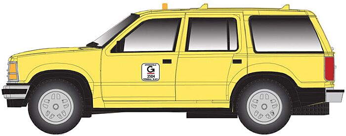 Atlas Model Railroad 60000139 N Scale 1993 Ford Explorer 2-Pack - Assembled -- Guilford Rail System (Orange)