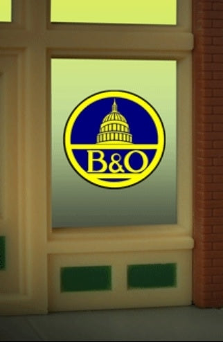 Miller Engineering 9060 Ho/O B&O Window Sign