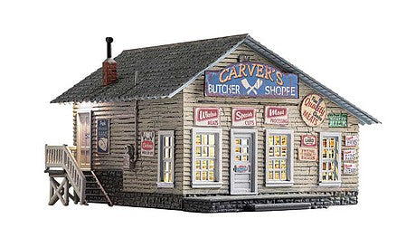 Woodland Scenics 5068 HO Scale Built-&-Ready(R) - Assembled -- Carver's Butcher Shoppe