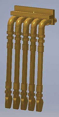 Cal Scale 685 Ho 5 Line Mu Cables 2Pc - Alpine Railworks