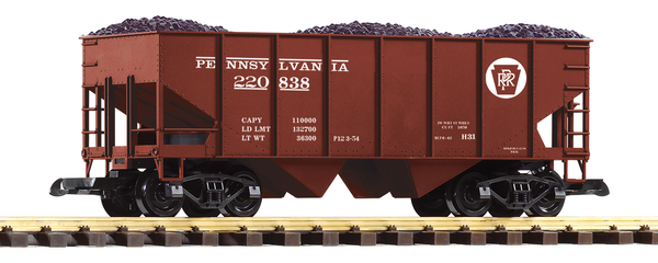 Piko 38916 G Scale PRR Rib-Side Hopper 220838 w/Coal Load