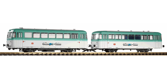 PIKO 37309 G Scale DB IV BR798 Railbus & Trailer, Mint Green, Sound