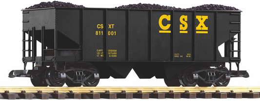 PIKO 38934 G Scale CSX Rib-Side Hopper 811001 w/Coal Load