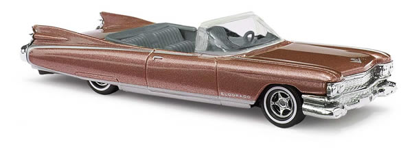 Busch 45118 HO Scale 1959 Cadillac Eldorado Convertible - Assembled -- Metallic Brown