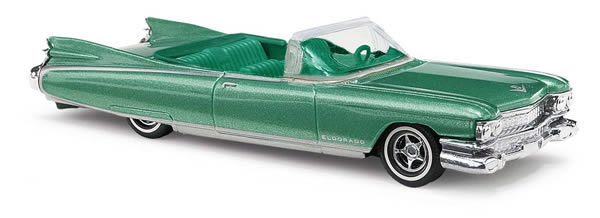 Busch 45119 HO Scale 1959 Cadillac Eldorado Convertible - Assembled -- Metallic Green