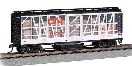 Bachmann 16323 HO Scale Track Cleaning 40' Boxcar, Removable Dry Pad - Ready to Run - Silver Series -- Canadian National 87989 (Impact Car, printed interior, red Noodle Logo)