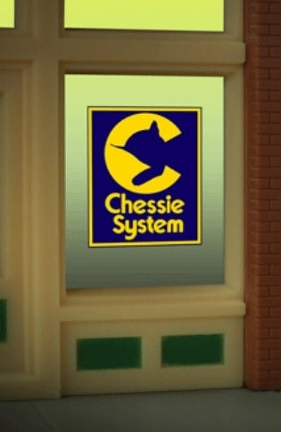 Miller Engineering 9070 Ho/O Chessie System Windo Sign