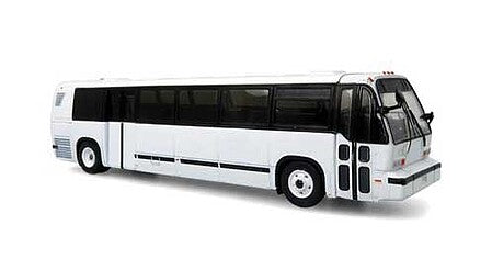 Iconic Replicas 870320 HO Scale 1987-1994 TMC RTS Transit Bus - Assembled -- Unettered (white)