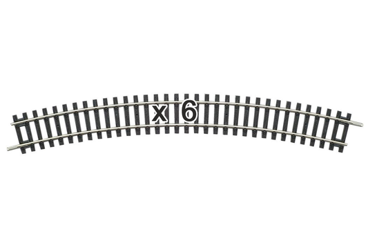 Piko 55213 HO Scale Curved Track R3/30° (Box of 6)