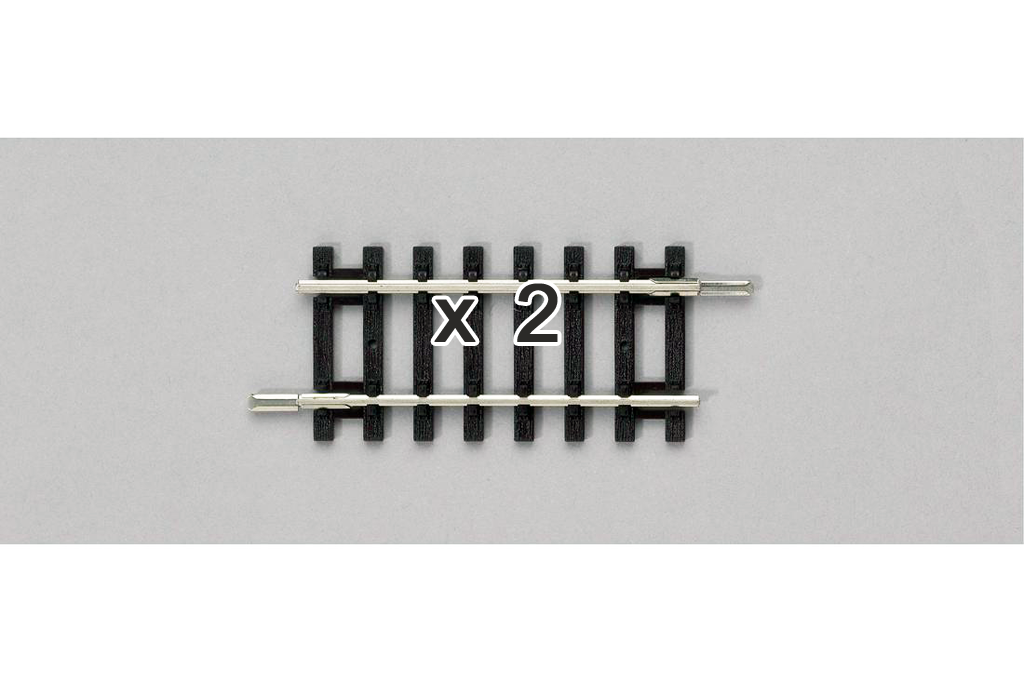 Piko 55208 HO Scale Adapter Track Code 100 62mm Box of 2