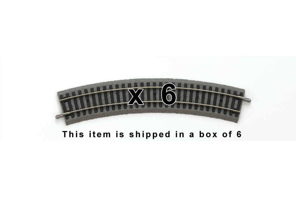Piko 55412 HO Scale Roadbed Curved Track R2/30° Box of 6