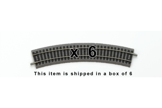 Piko 55412 HO Scale Roadbed Curved Track R2/30° Box of 6