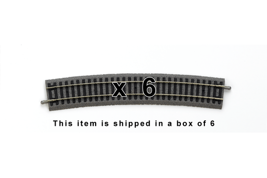 Piko 55419 HO Scale Roadbed Curved Track R9/15° Box of 6