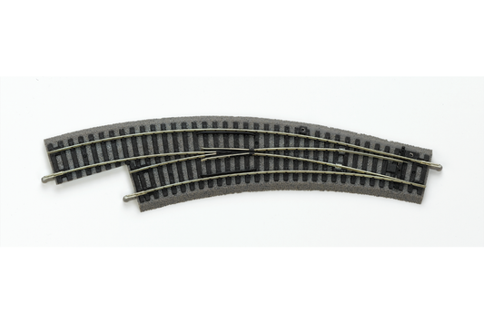 Piko 55422 HO Scale Roadbed Left Curved Switch BWL R2/R3 30°