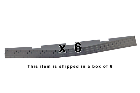 Piko 55444 HO Scale Roadbed for Right Curved Switch Machine 6 Pcs