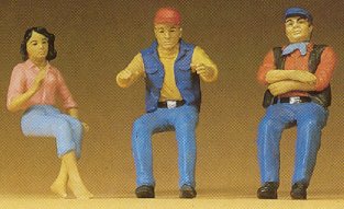 Preiser 57001 44220 Scale Figures 1/24 Scale -- Seated Truck Drivers