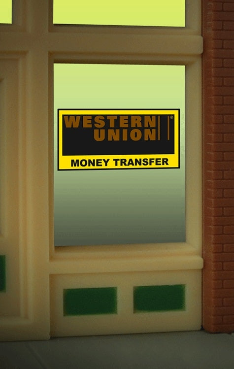 Miller Engineering 8940 O/Ho Western Union Window Sign