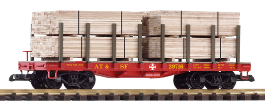 Piko 38740 G Scale SF Flatcar w/Lumber Load