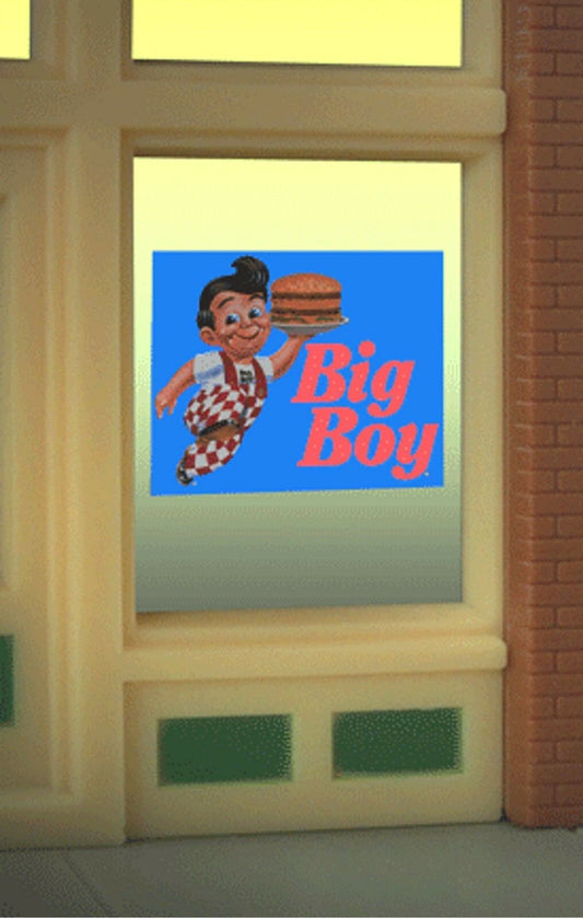Miller Engineering 9080 Ho/O Big Boy Window Sign