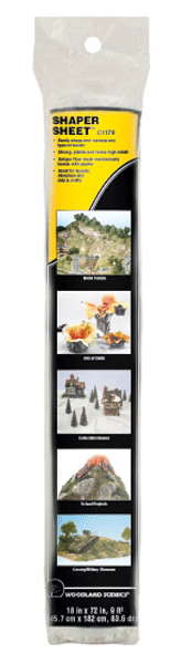 Woodland Scenics 1179 All Scale Shaper Sheet(TM) -- Roll - 18 x 72" 45.7 x 183cm