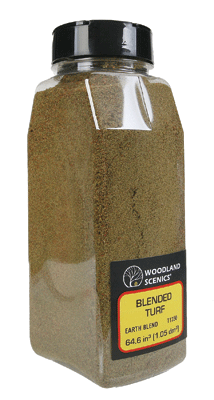 Woodland Scenics 1350 All Scale Blended Turf Shaker 32 oz -- Earth Blend