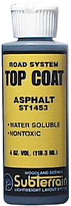 Woodland Scenics 1453 All Scale Top Coat(TM) - SubTerrain System Road System -- Asphalt - 4oz 118mL