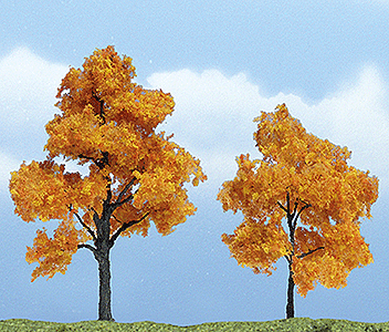 Woodland Scenics 1604 All Scale Ready Made Premium Trees(TM) - Deciduous -- Fall Maple - 1 Each: 3-1/4 & 2-1/2" 8.3 & 6.4cm