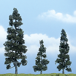 Woodland Scenics 1619 All Scale Ready Made Premium Trees(TM) - Deciduous -- Juniper - 1 Each: 5-1/8, 2-5/8 & 3-1/2" 13, 6.7 & 8.9cm