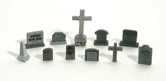 Woodland Scenics 1856 HO Scale Scenic Accents(R) -- Tombstones pkg(20)