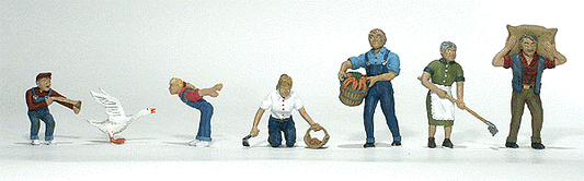 Woodland Scenics 1857 HO Scale Farm People - Scenic Accents(R) -- pkg(6)