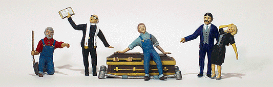 Woodland Scenics 1868 HO Scale Scenic Accents(R) -- Graveside Service pkg(6)