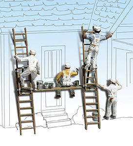 Woodland Scenics 1890 HO Scale Scenic Accents(R) -- Painters & Accessories pkg(6)