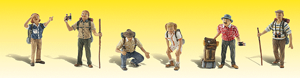 Woodland Scenics 1944 HO Scale Take a Hike - Scenic Accents(R) -- pkg(6)