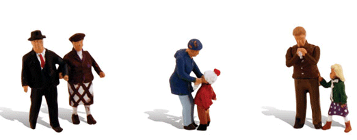 Woodland Scenics 1956 HO Scale Young & Old - Scenic Accents(R) -- pkg(6)