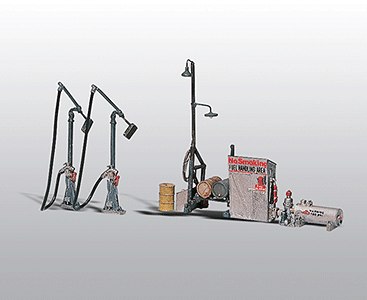 Woodland Scenics 232 HO Scale Diesel Fuel Facility - Scenic Details(R) -- Unpainted - Kit