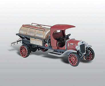 Woodland Scenics 242 HO Scale American Trucks - Early Diamond T (Cast Metal Kit) -- Tank Truck
