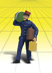 Woodland Scenics 2527 G Scale Scenic Accents(R) Figures -- Baggage Porter