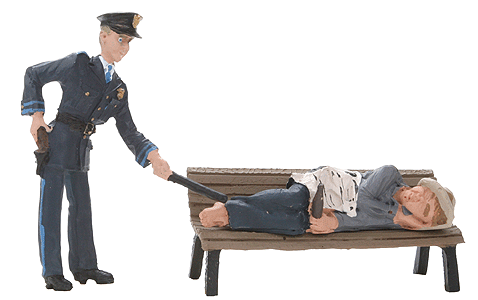 Woodland Scenics 2561 G Scale Scenic Accents(R) Figures -- Law and Lawless